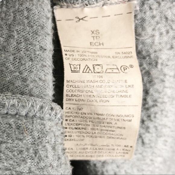 Old Navy Active Gray Microfleece Mock Neck Zip Up Jacket Size XS - Picture 8 of 8